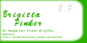 brigitta pinker business card